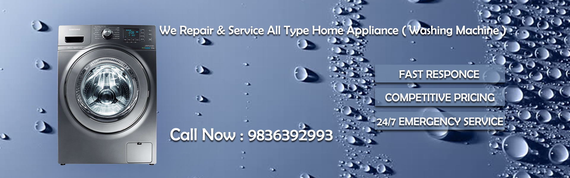 Customer Care North Washing Machine Repair & Services Banner